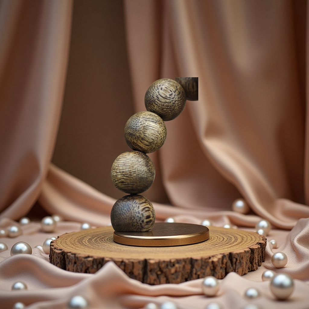 Natural sandalwood Buddhist prayer beads bracelet for men, wooden, rosewood, yellow rosewood, agarwood beads, cultural and artistic bracelets, and prayer beads Item Picture