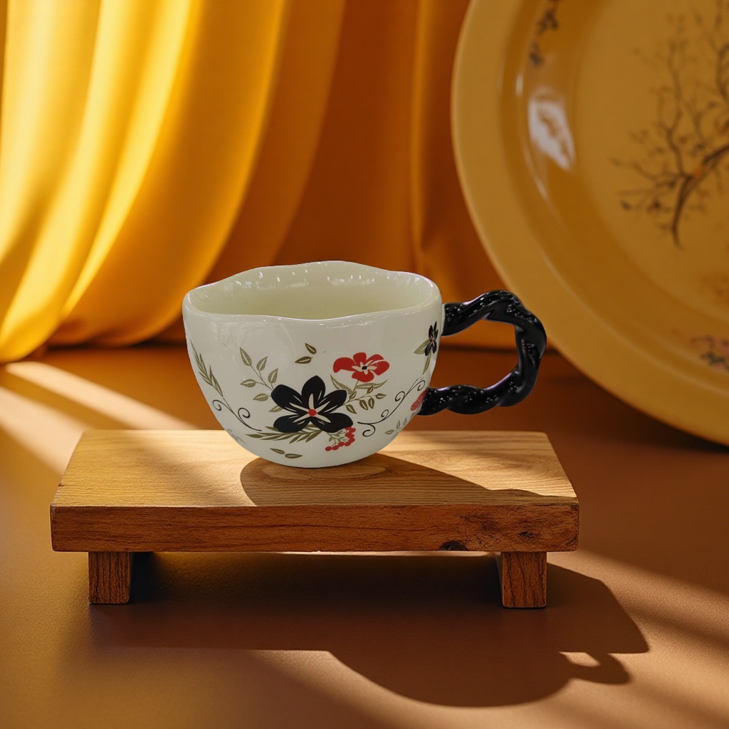 كأس خزف خزفي خزفي من المصارعة في اوروبا الشمالية في عيد الميلاد Specification image