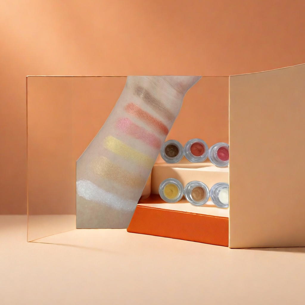 玫瑰花香眼影膏 粉质细腻显色持久妆容自然防水防汗