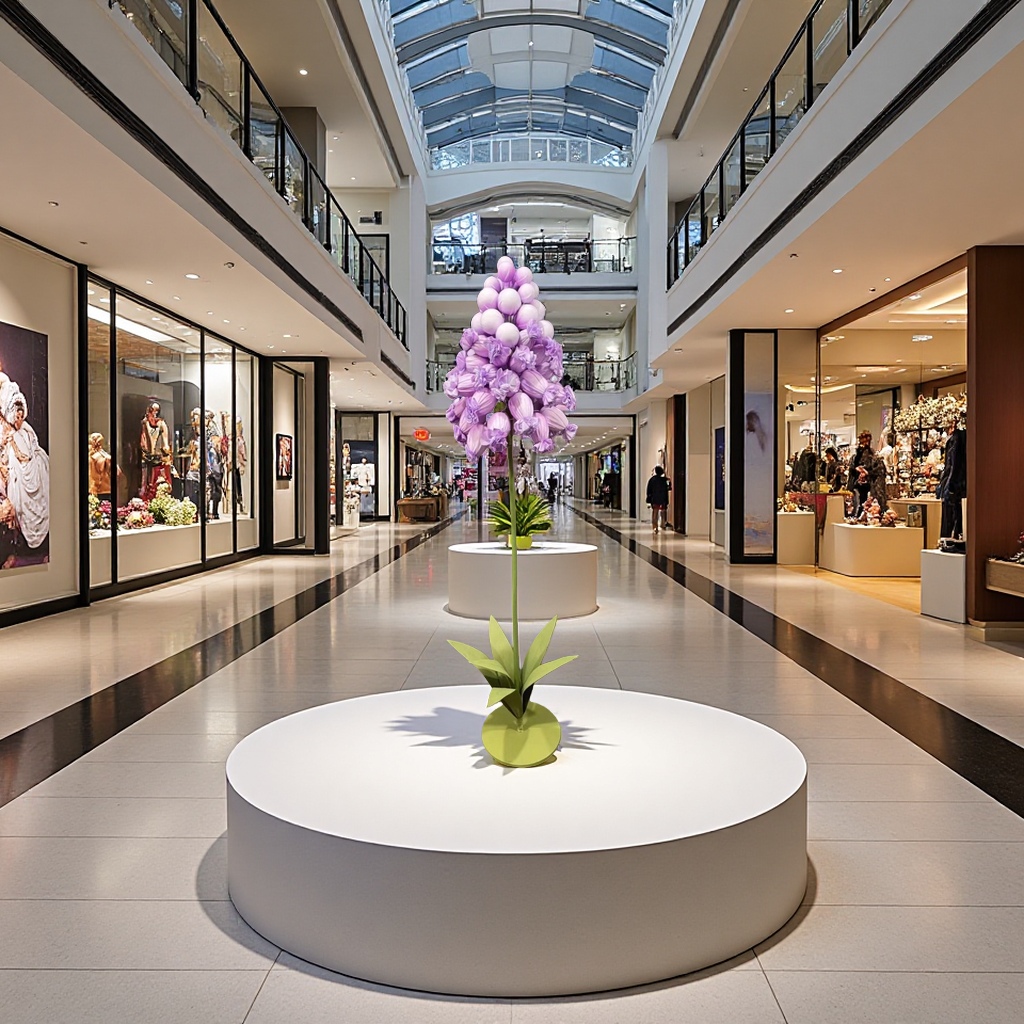 Large hyacinth flower arrangement pieces for display window decoration, artificial plant arrangement, artificial flowers Application Scenario