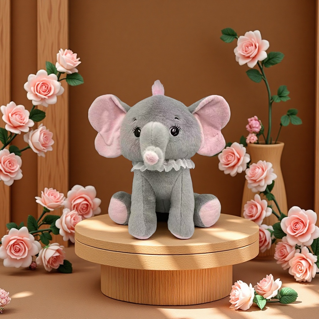 毛绒玩具可爱大象儿童玩偶柔软 plush 大象玩具