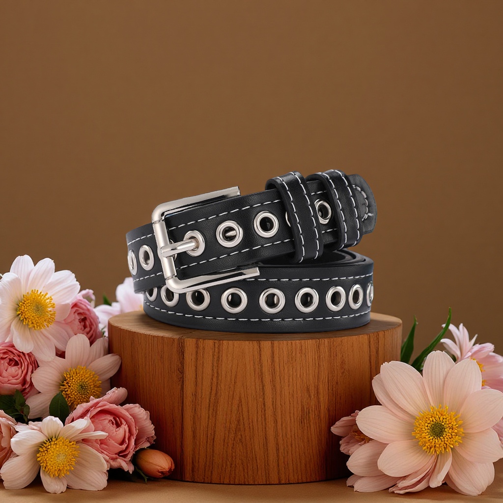Fashionable leather belt for men, simple and versatile, casual style 2024 new style Specification image
