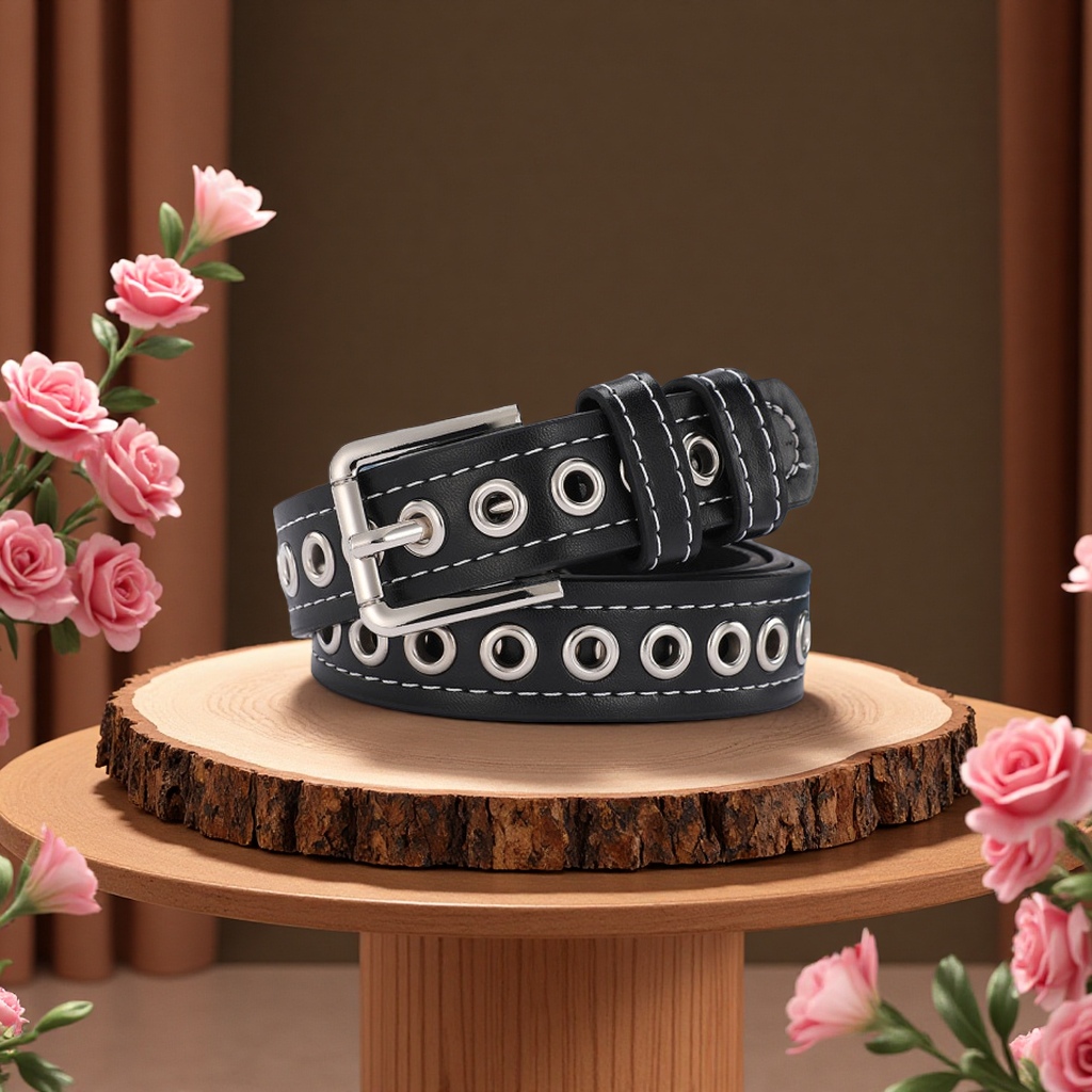 Fashionable leather belt for men, simple and versatile, casual style 2024 new style