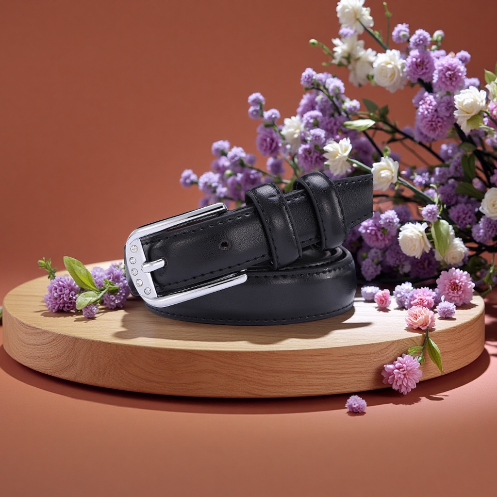 The fashionable leather belt for men is a simple business casual style suitable for daily wear Specification image