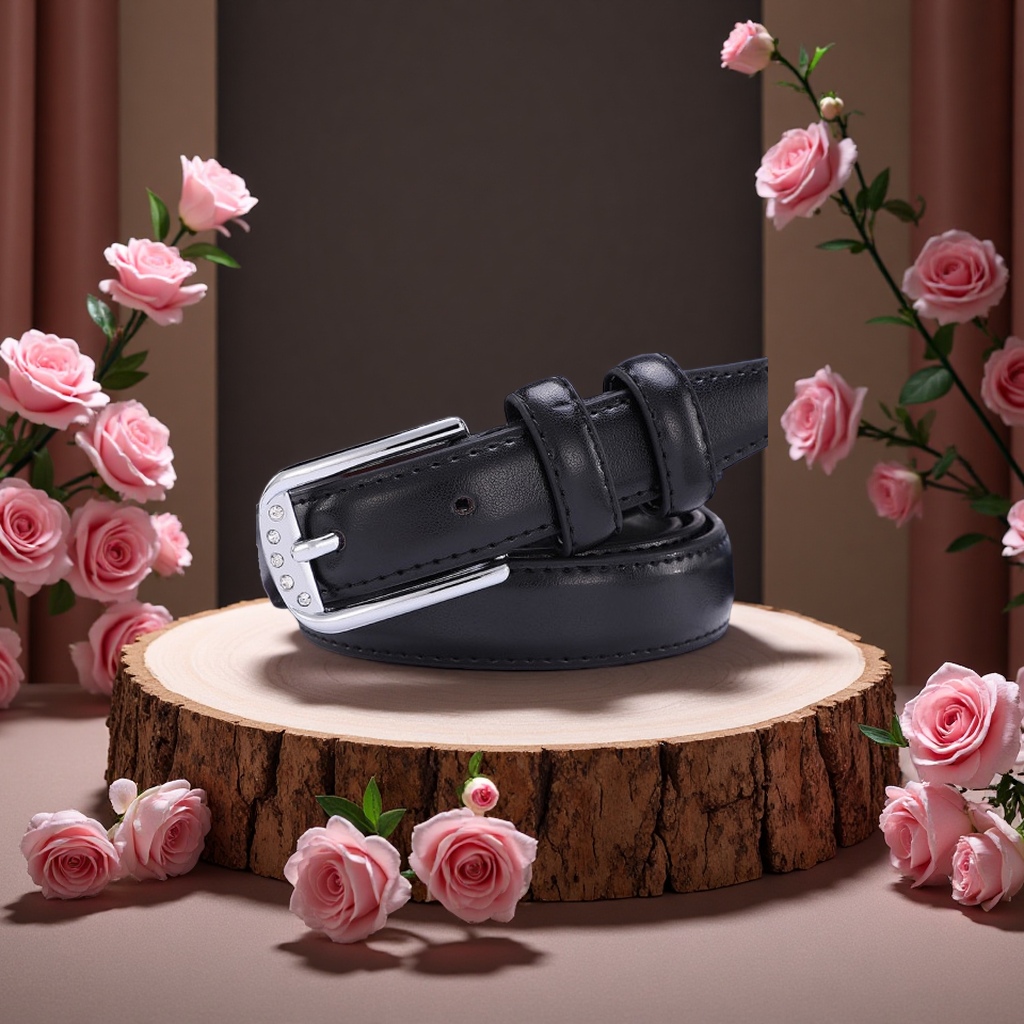 The fashionable leather belt for men is a simple business casual style suitable for daily wear