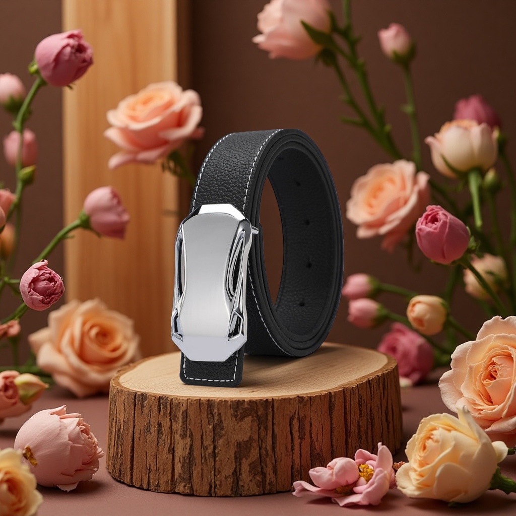 The fashionable leather belt for men is a simple business casual style suitable for daily wear Application Scenario