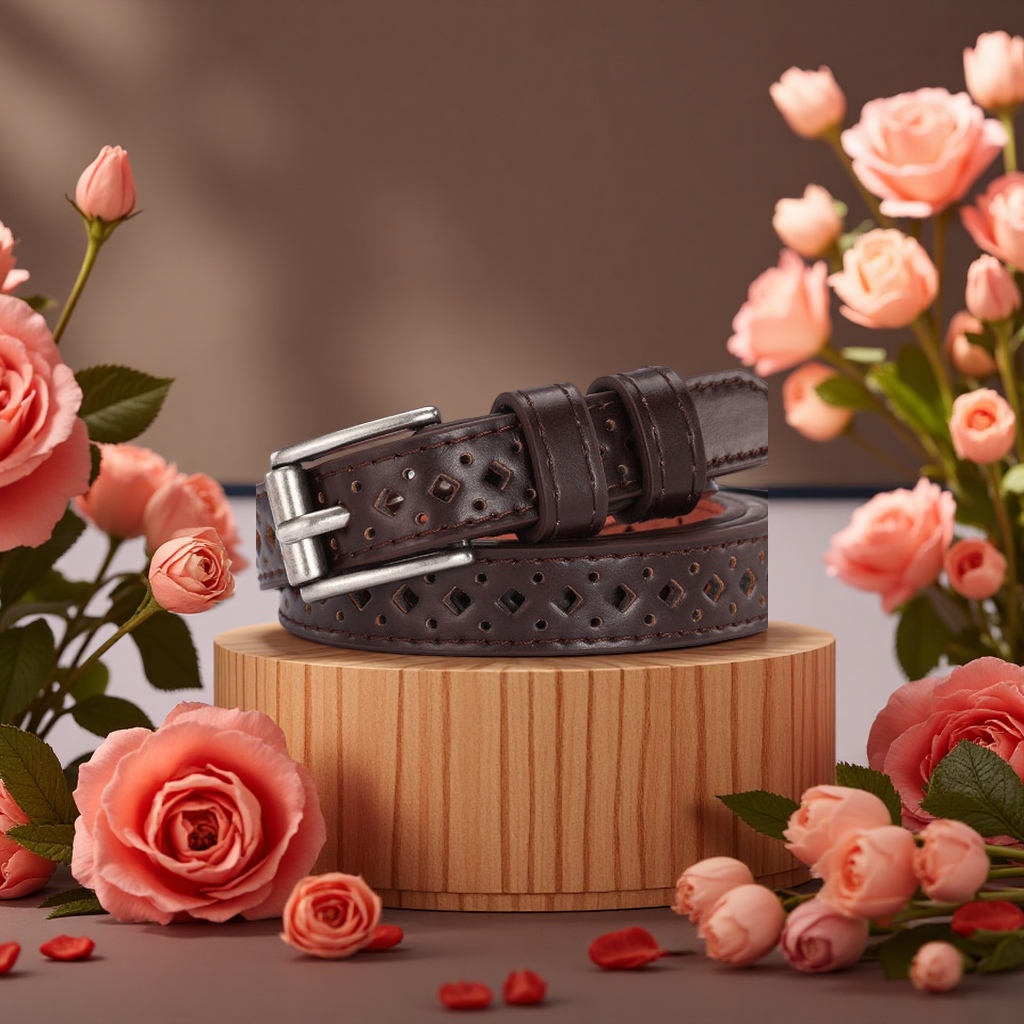Fashionable leather belt for men, simple, versatile and casual style Application Scenario