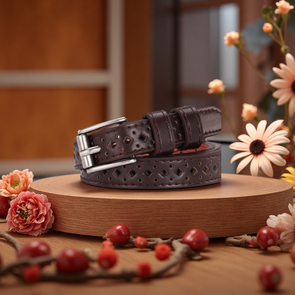 Fashionable leather belt for men, simple, versatile and casual style Specification image