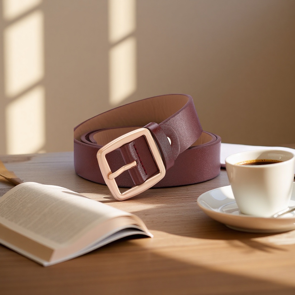 Fashionable leather belt for casual and simple men, 100cm high-quality cowhide widened design Application Scenario