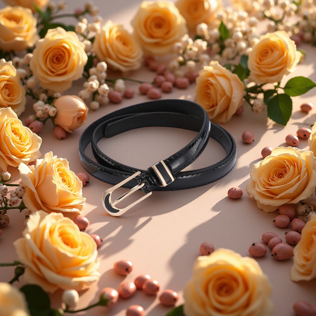 Fashionable leather belt, suitable for both men and women, casual business style, 2024 new design, simple and versatile, 100cm - 50mm wide Application Scenario