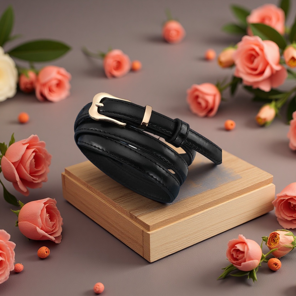 Classic men's belt 100cm, fashionable and simple business style Application Scenario