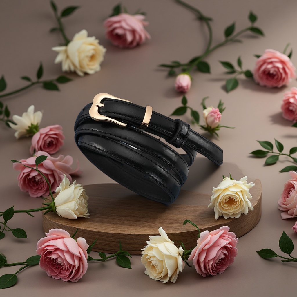 Classic men's belt 100cm, fashionable and simple business style details Picture