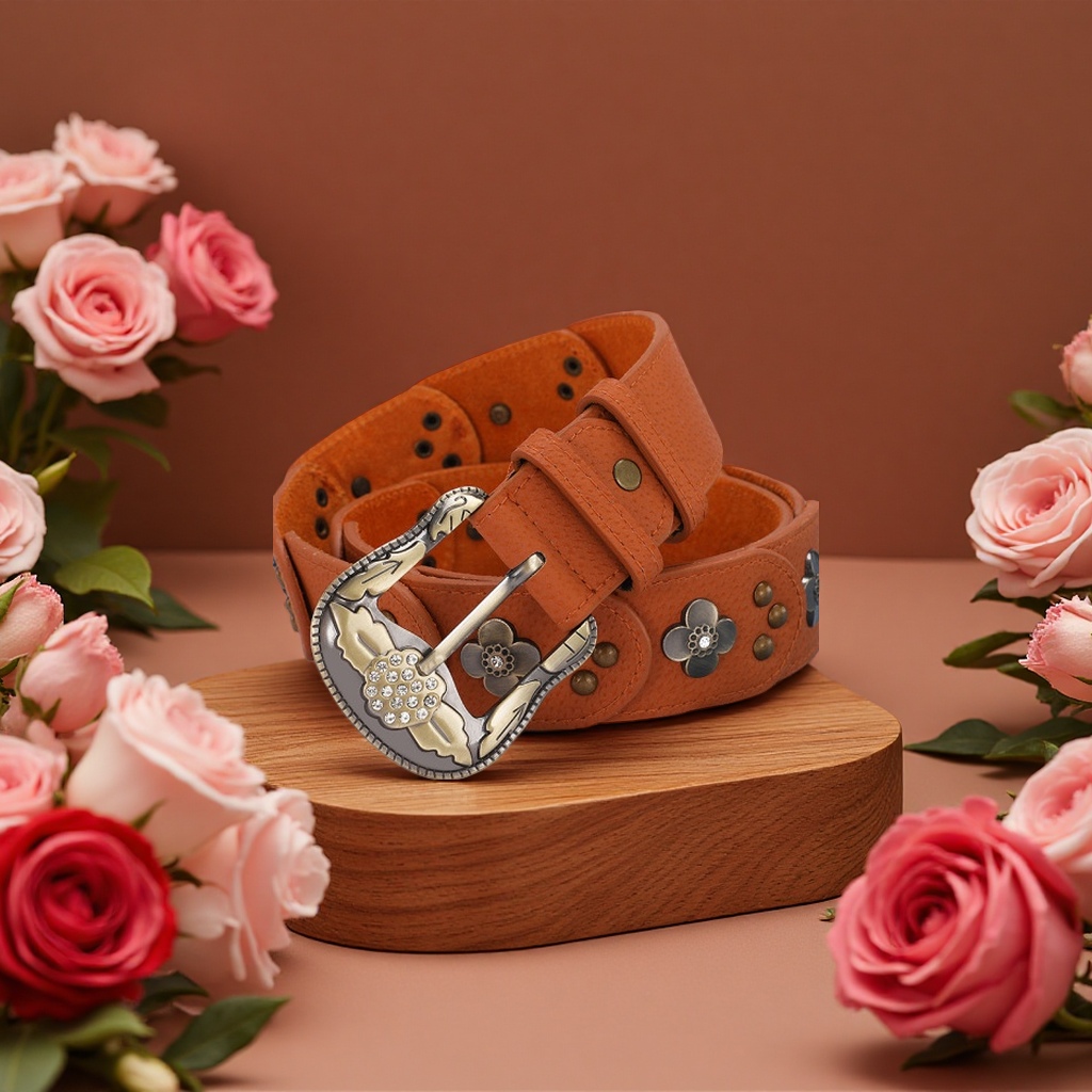Fashionable leather belt for both men and women, casual and business, 2.5cm wide and 100cm long Specification image