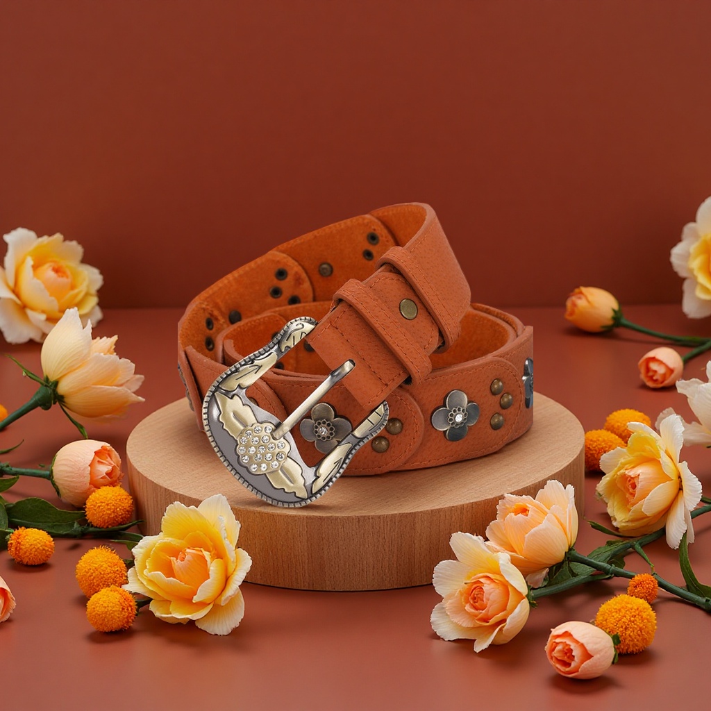 Fashionable leather belt for both men and women, casual and business, 2.5cm wide and 100cm long Application Scenario