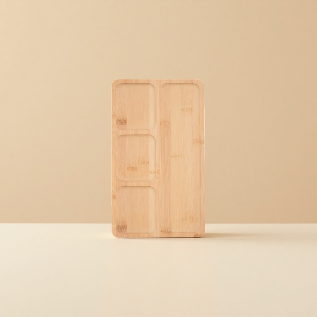 Solid wood trays, fruit plates, hotel dessert arrangement, compartmentalized, household dried fruit breakfast storage plates, handcrafted Application Scenario