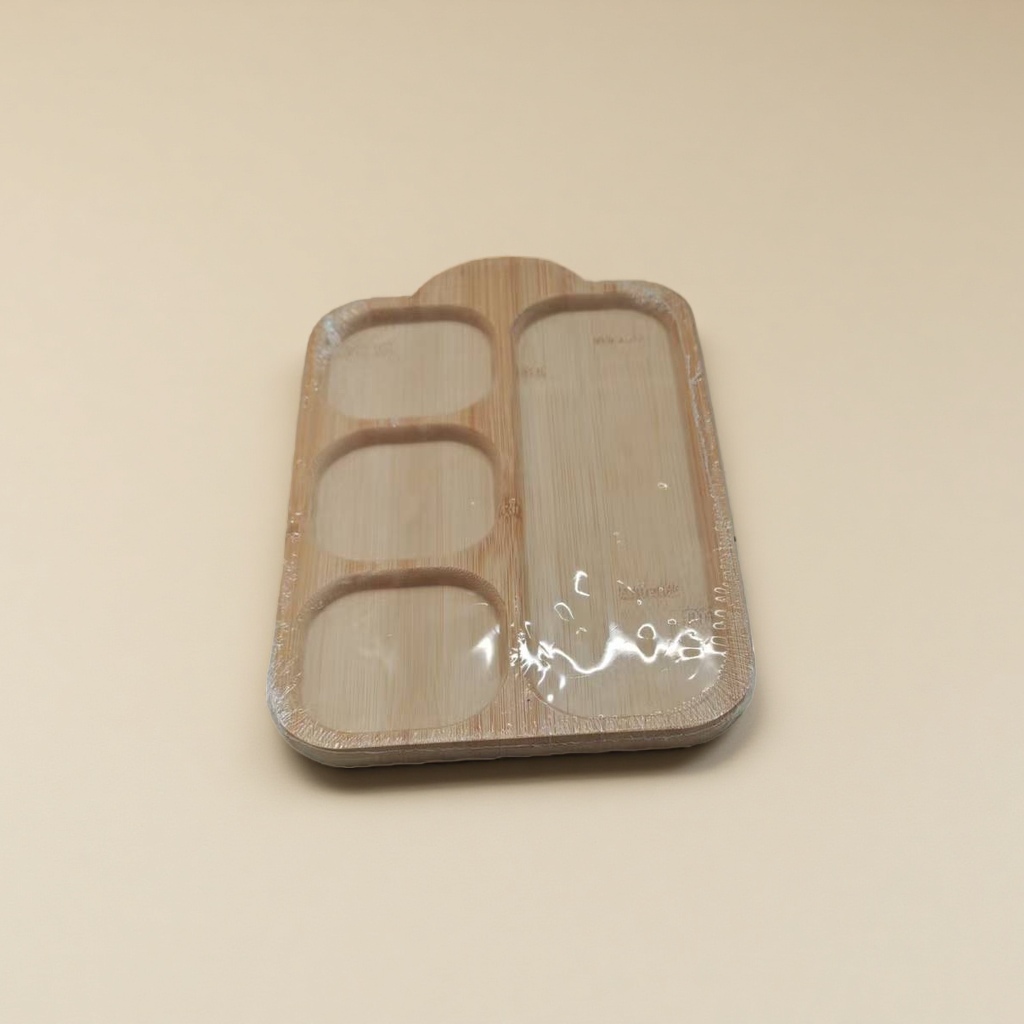 Solid wood trays, fruit plates, hotel dessert arrangement, compartmentalized, household dried fruit breakfast storage plates, handcrafted Item Picture