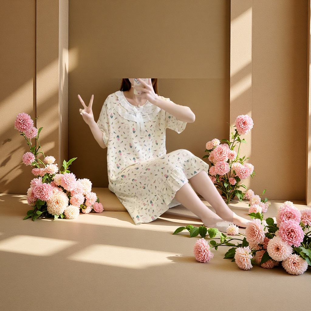 女士家居服实物图