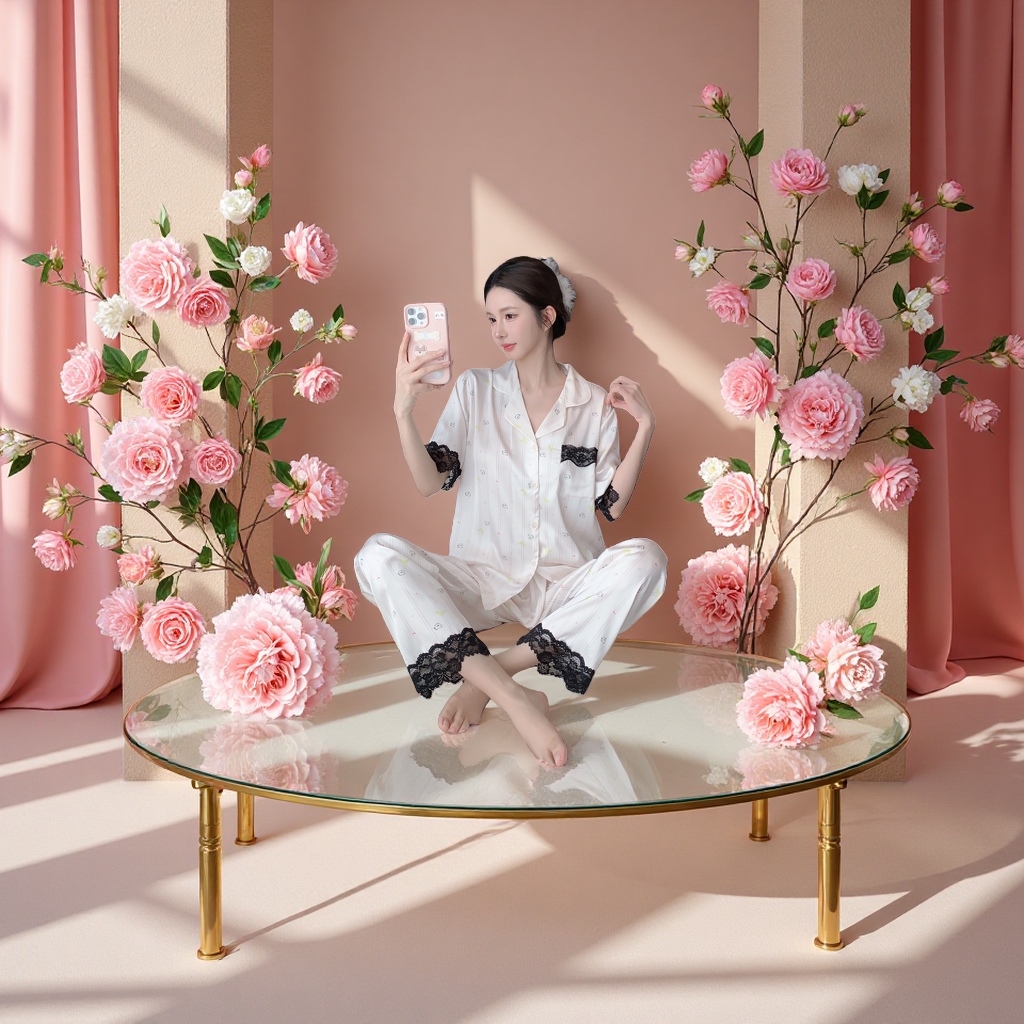 吊带睡衣性感透气夏日家居服女款慵懒风居家穿着010813622
