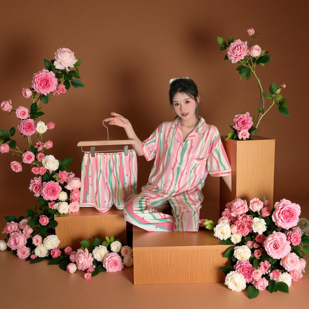 女士家居服实物图