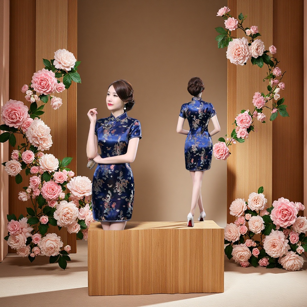韩版修身显瘦连衣裙夏季通勤女装长袖设计感简约百搭细节图