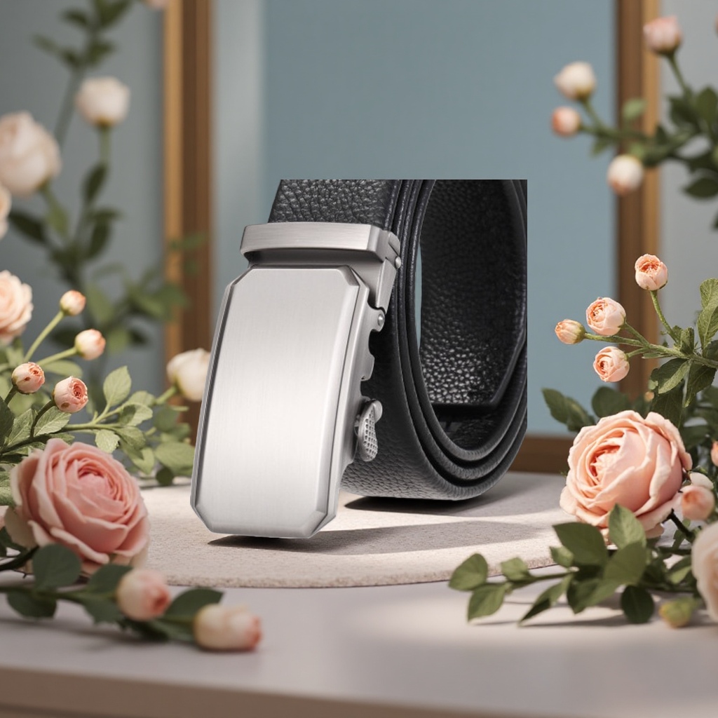 Men's metal belt buckle, simple and fashionable belt buckle accessory Application Scenario