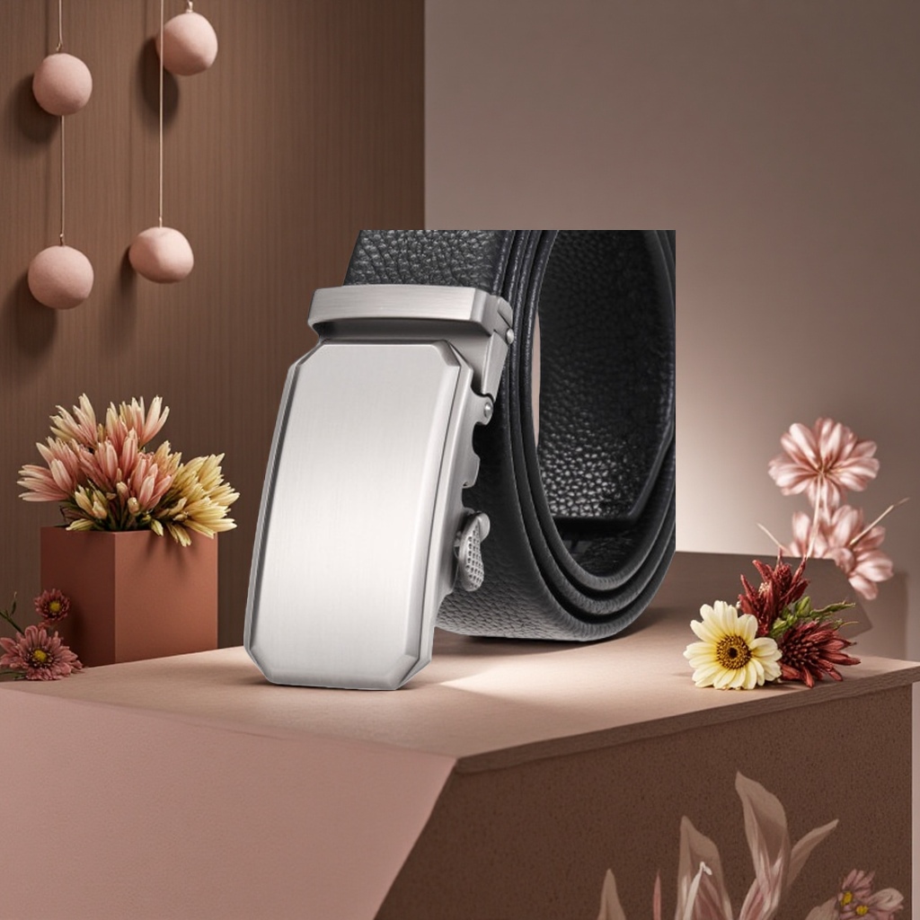 Men's metal belt buckle, simple and fashionable belt buckle accessory Specification image
