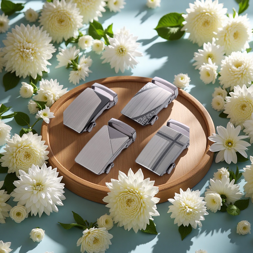 Durable new upgraded stainless steel men's belt accessory with belt buckle 093536803 details Picture