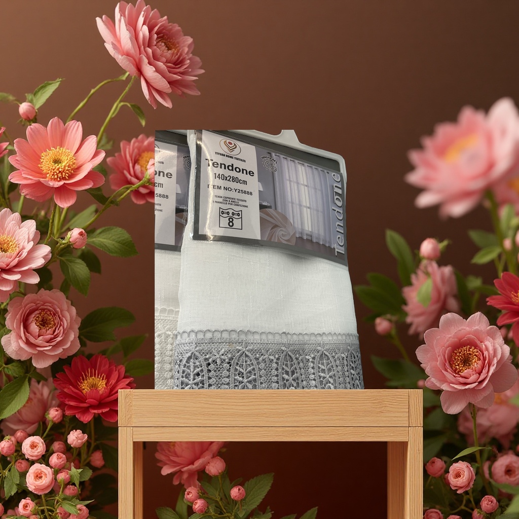 Simple Nordic-style blackout curtains, thickened screen curtains for floor-to-ceiling Windows in the living room and bedroom, dust-proof and breathable Specification drawing