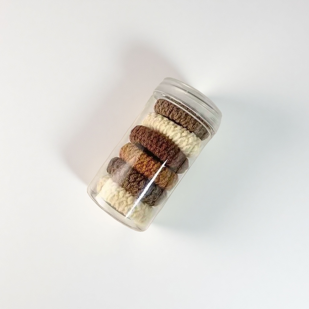 The new cookie ponytail hair tie is thickened and thickened, with a high-elasticity popcorn hair tie, towel loop and hair band loop Application Scenario