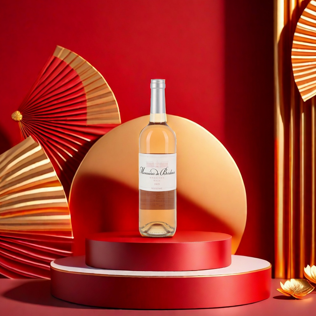 Mr. Bordeaux Rose Wine Dry Fruity Red Wine Family Size Specification image