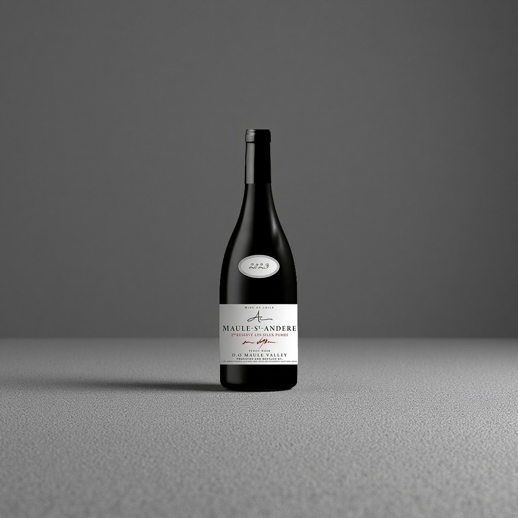 Pinot Noir dry red wine, rich and mellow with fruity flavors, family-sized