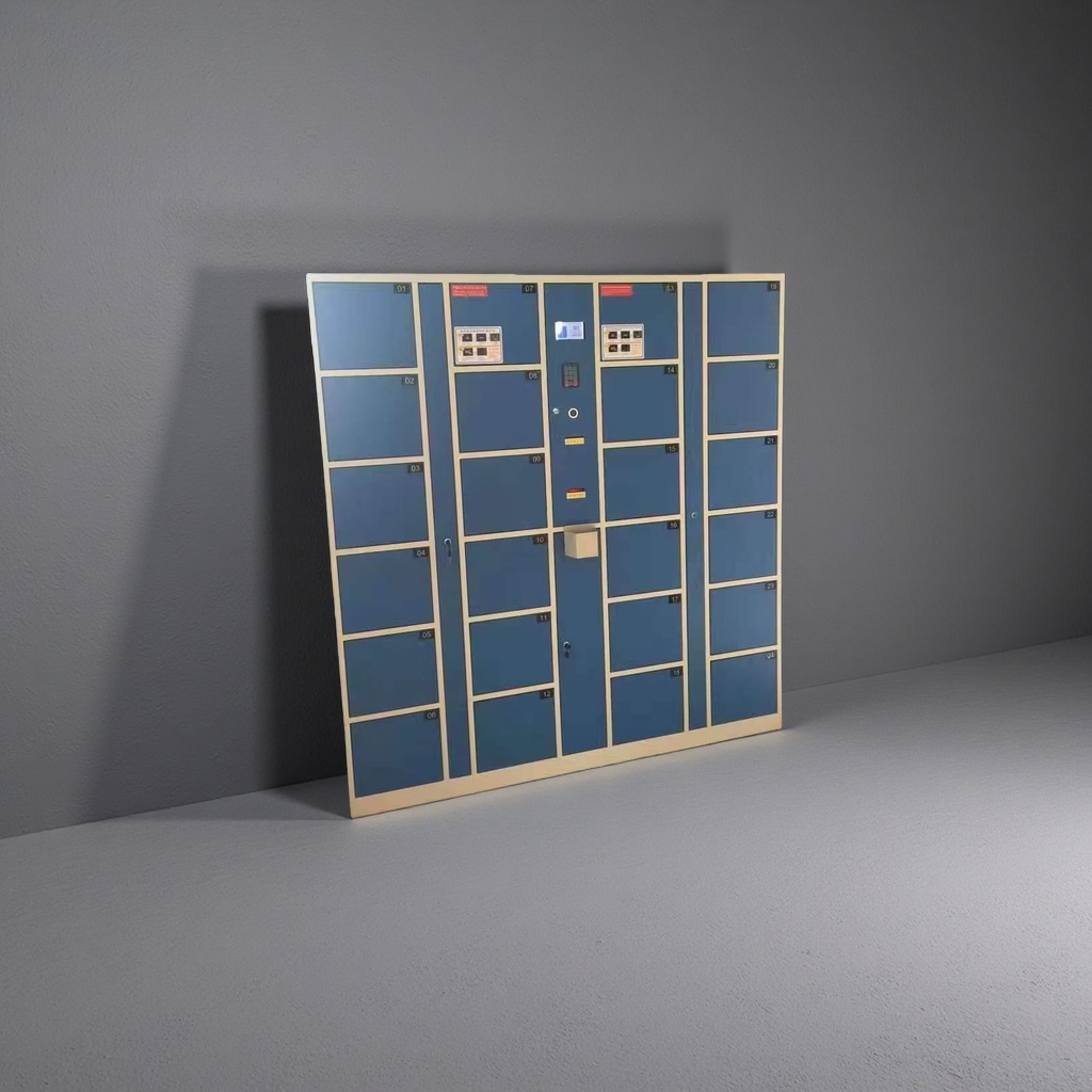 电子储物柜智能门锁120cm带密码指纹解锁防撬防盗产品图