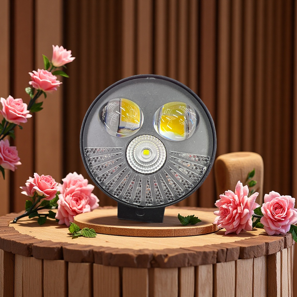 Waterproof high-intensity LED motorcycle lamp, universal model, high-power dual high beam and low beam