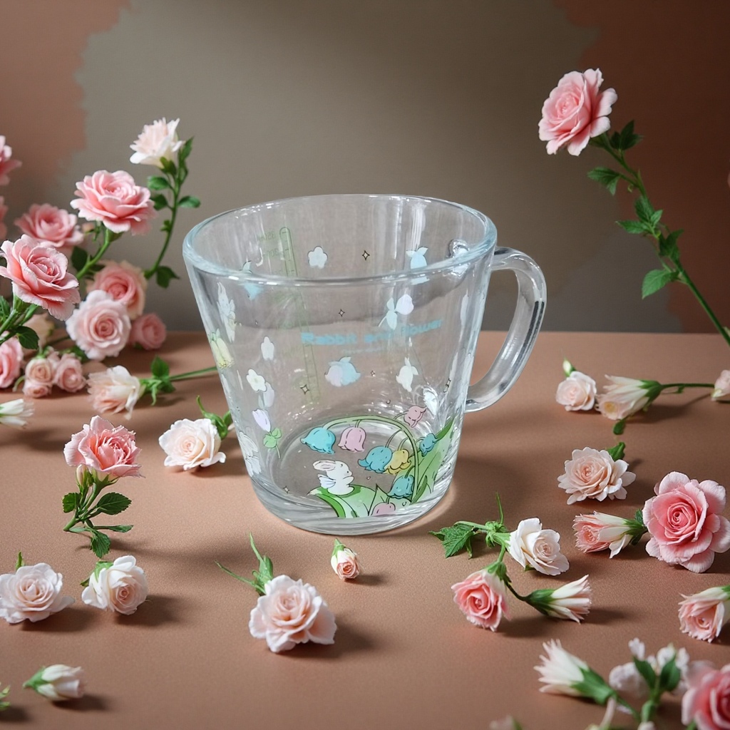 Lanlinghua series glass cups, straw cups, glass bowls and food storage containers for home use details Picture