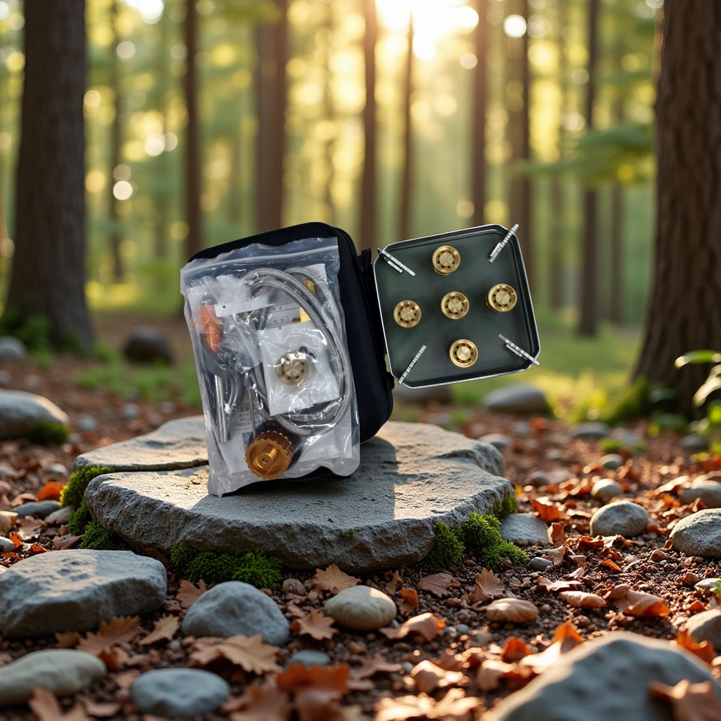 Gas stove, Korean-style mini burner, liquefied gas small stove, barbecue rack