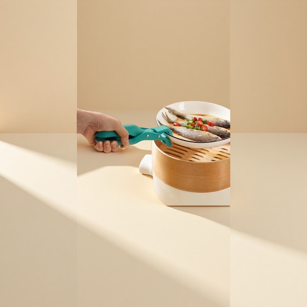 取盘器家用厨房工具便携式不锈钢夹子防烫隔热神器