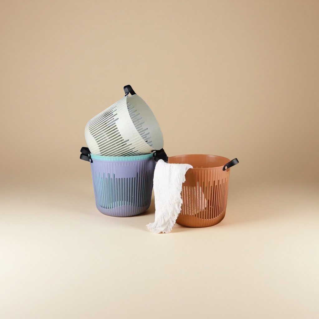 防藤编收纳篮脏衣篓塑料篮子PP料编织带收纳