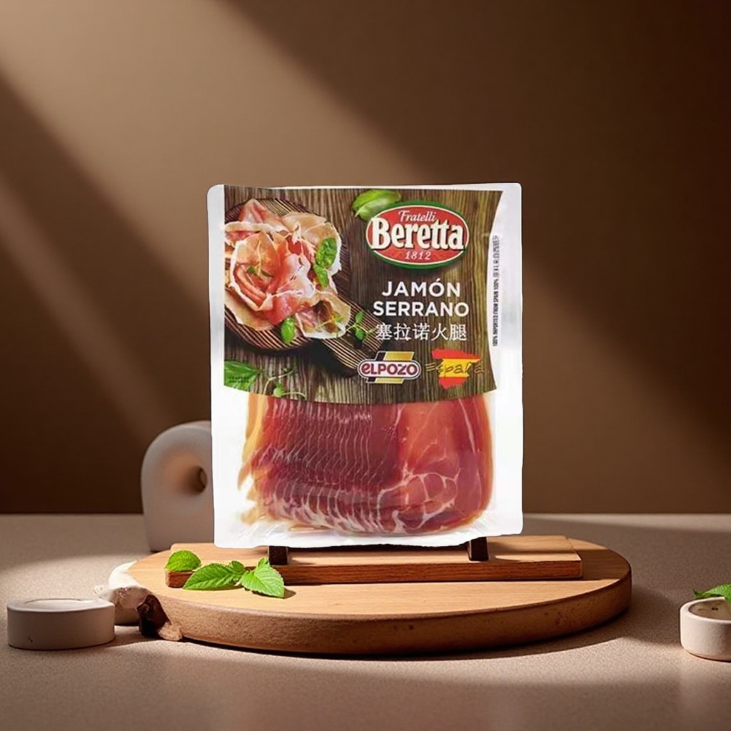 西班牙火腿切片赛拉诺24个月发酵生吃生食风干火腿片250G 即食