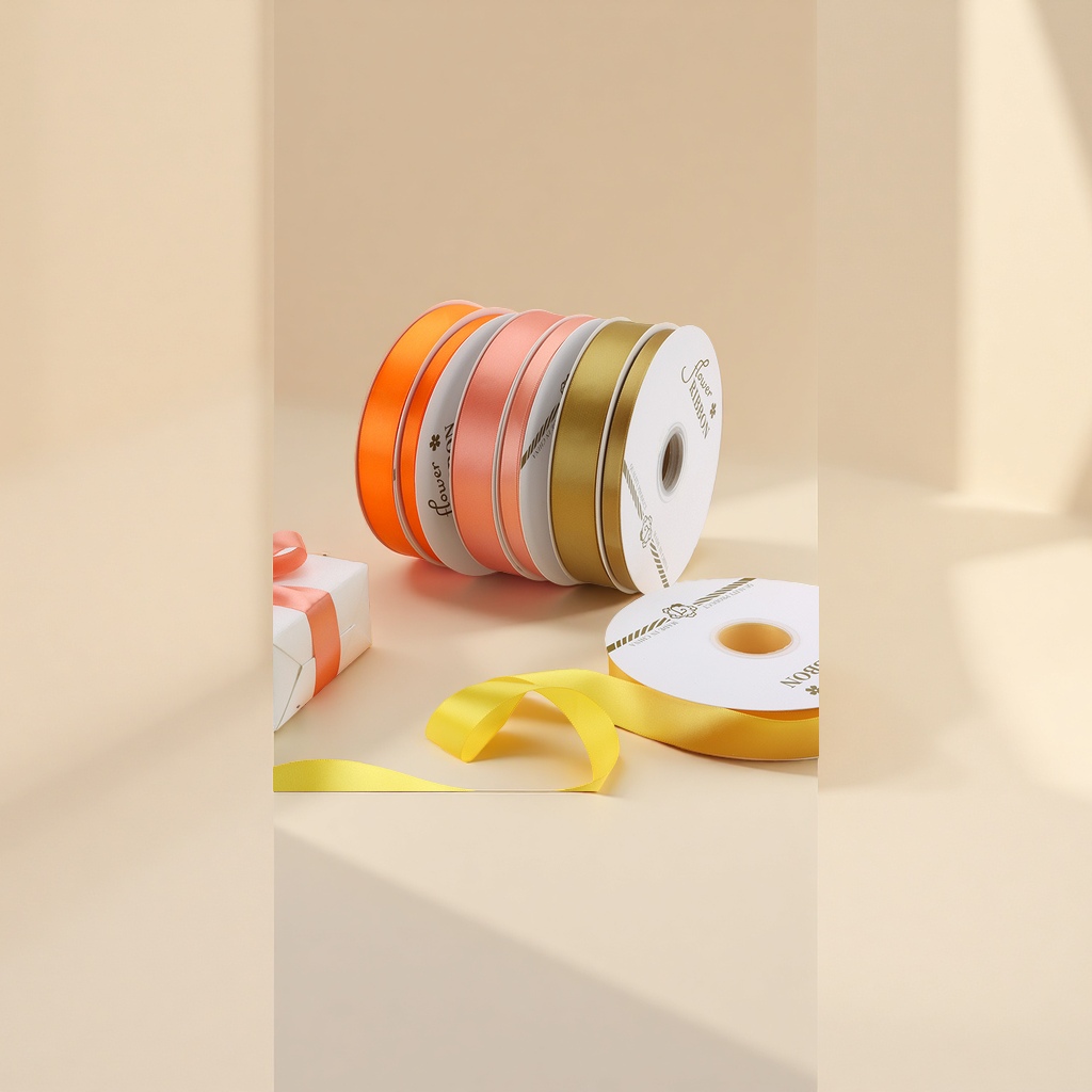 Solid-color polyester ribbon ribbon cake decoration birthday gift packaging gift box flower ribbon ribbon ribbon Application Scenario