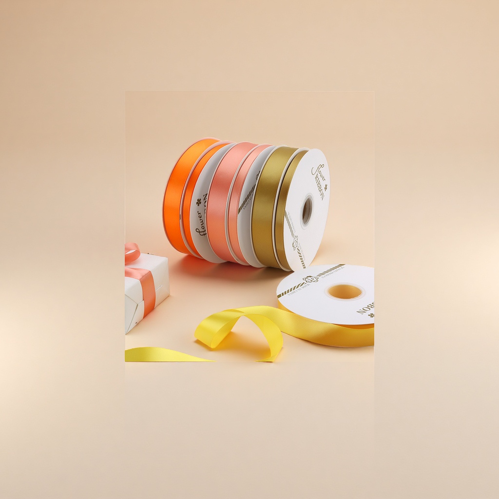 Solid-color polyester ribbon ribbon cake decoration birthday gift packaging gift box flower ribbon ribbon ribbon Specification image