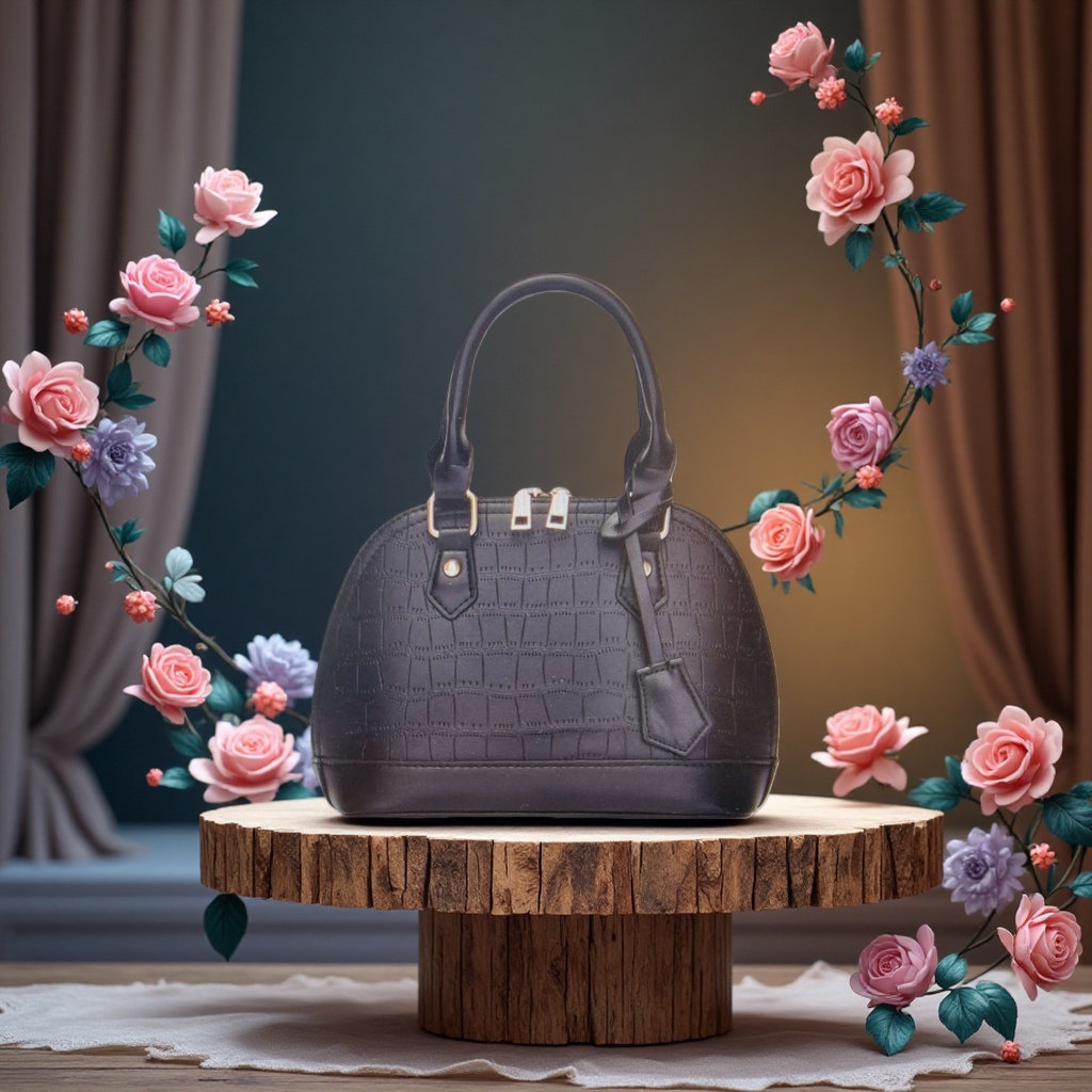 Longxiang folding bag, heart-shaped tote bag, briefcase, large capacity, fashionable commuting bag