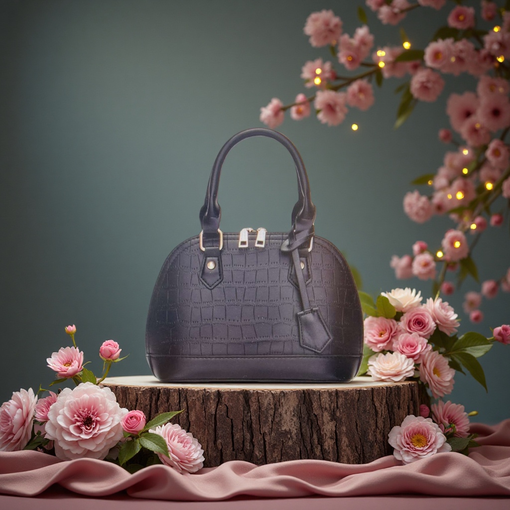Longxiang folding bag, heart-shaped tote bag, briefcase, large capacity, fashionable commuting bag details Picture