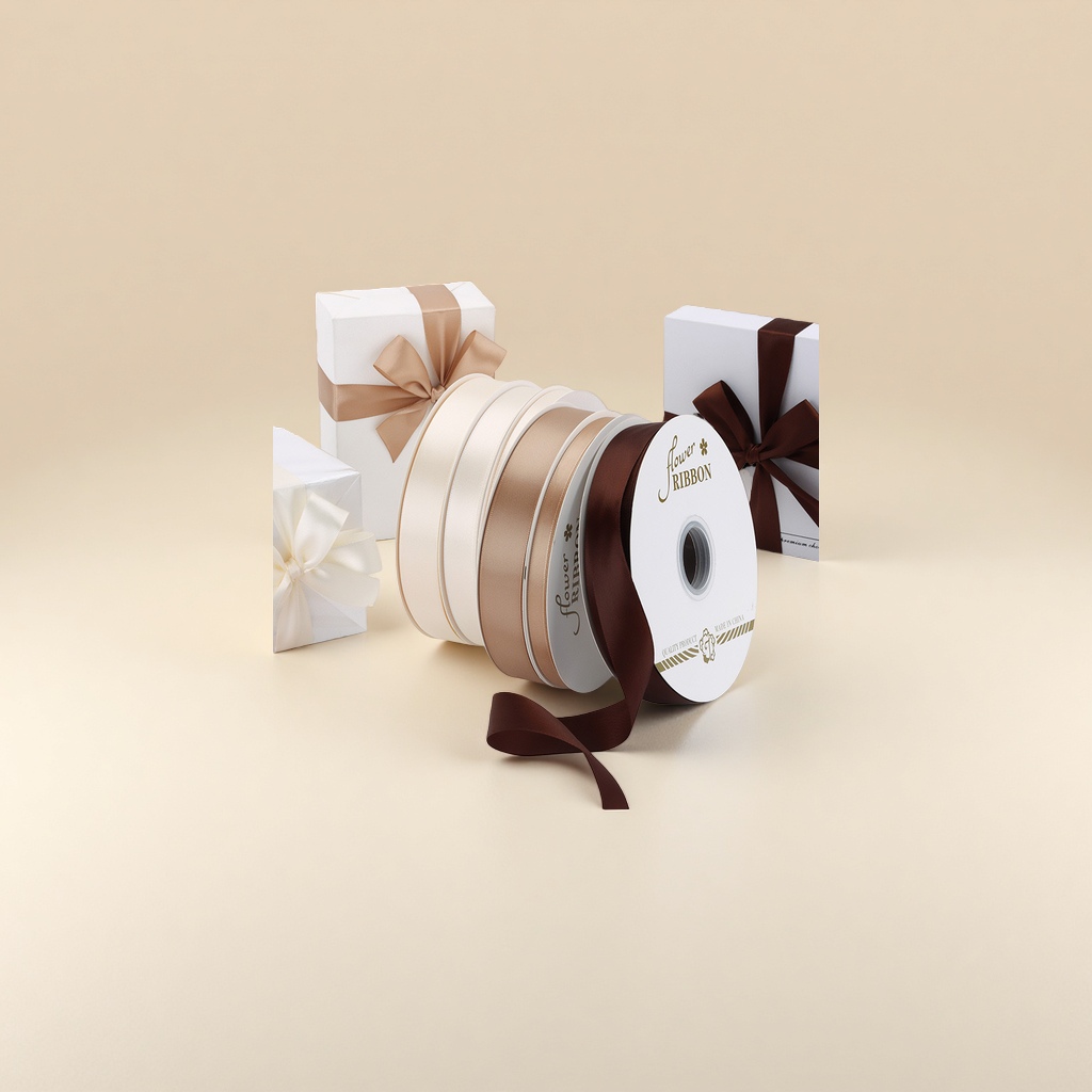 Polyester tape, ribbon, satin ribbon, cake decoration, birthday gift packaging, gift box, flowers, ribbons, silk ribbons Specification image