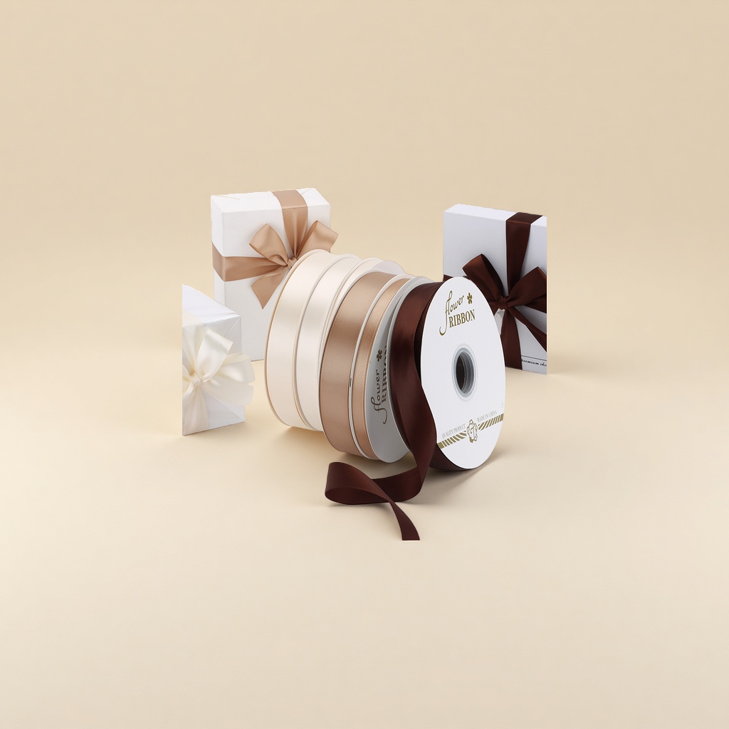 Polyester tape, ribbon, satin ribbon, cake decoration, birthday gift packaging, gift box, flowers, ribbons, silk ribbons details Picture