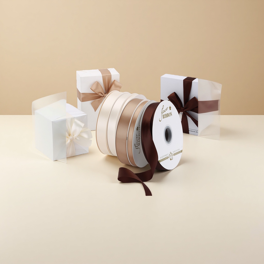 Polyester tape, ribbon, satin ribbon, cake decoration, birthday gift packaging, gift box, flowers, ribbons, silk ribbons Application Scenario