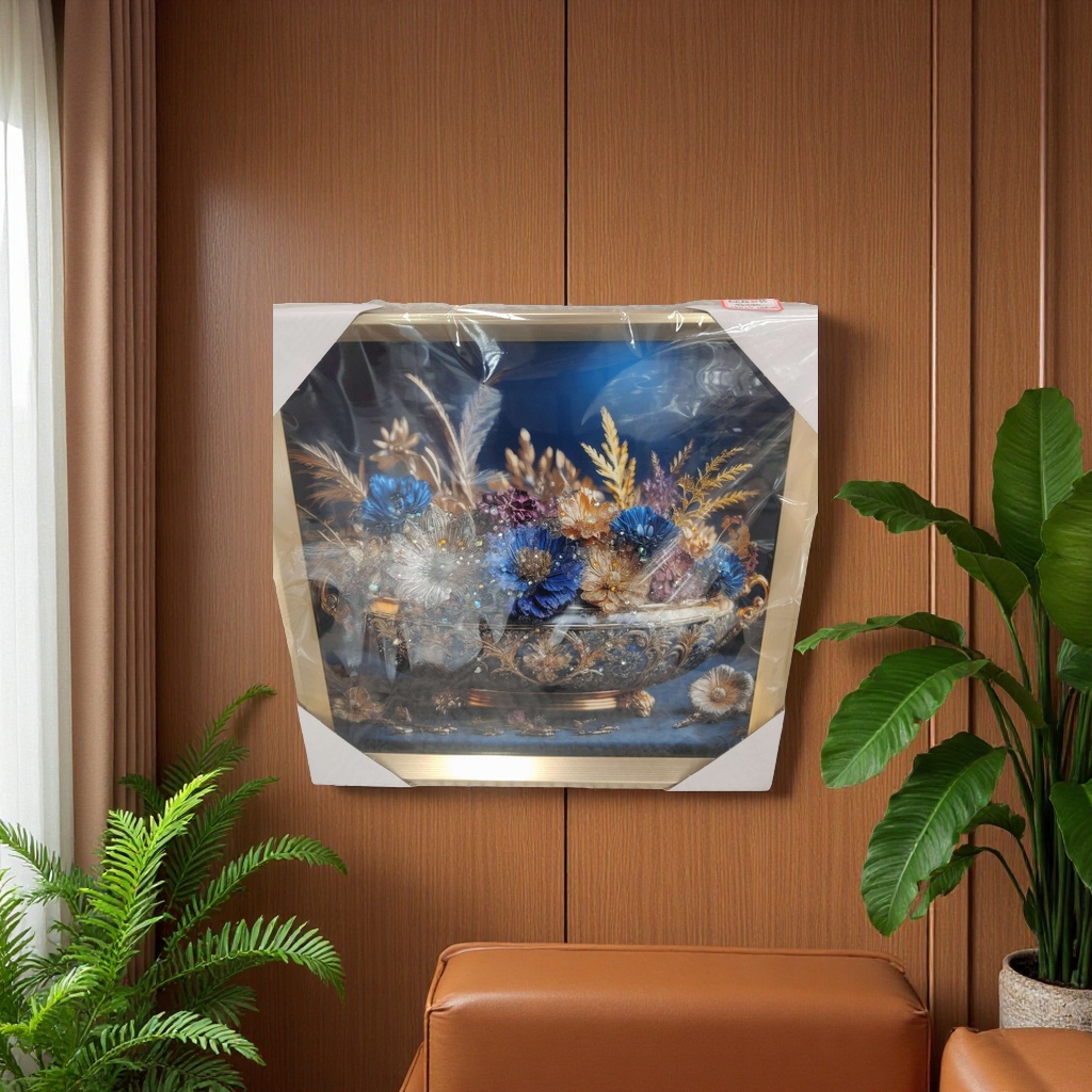 装饰画挂墙上细节图