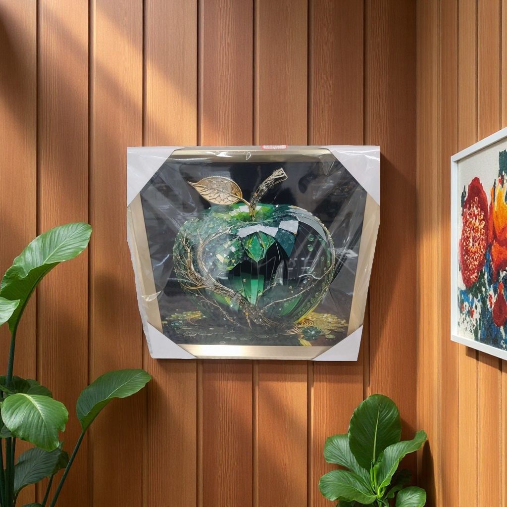 装饰画挂墙上细节图