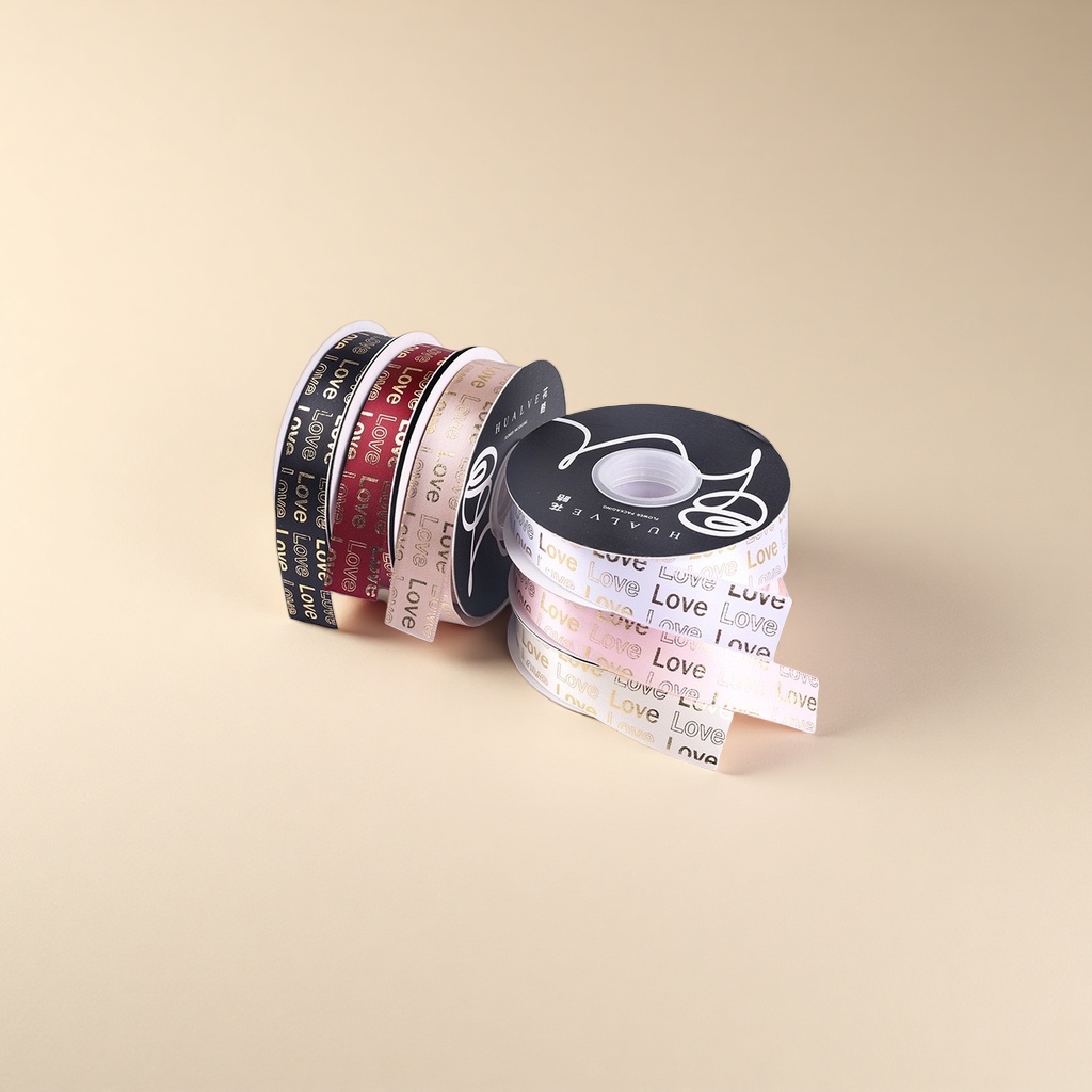Flower packaging webbing, gift ribbon packaging, webbing accessories, gift packaging tape details Picture