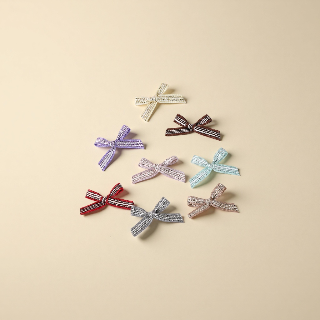 Ribbon bows, colorful ribbons, bow hair clips, accessories, handcrafted bows Application Scenario