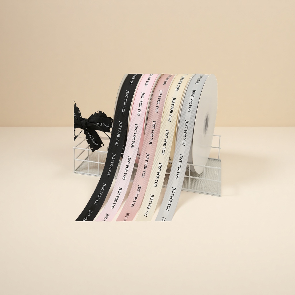 Little Chanel-style English letter ribbon bouquet, baked cake packaging, ribbon, handmade bow, DIY ribbon Specification image